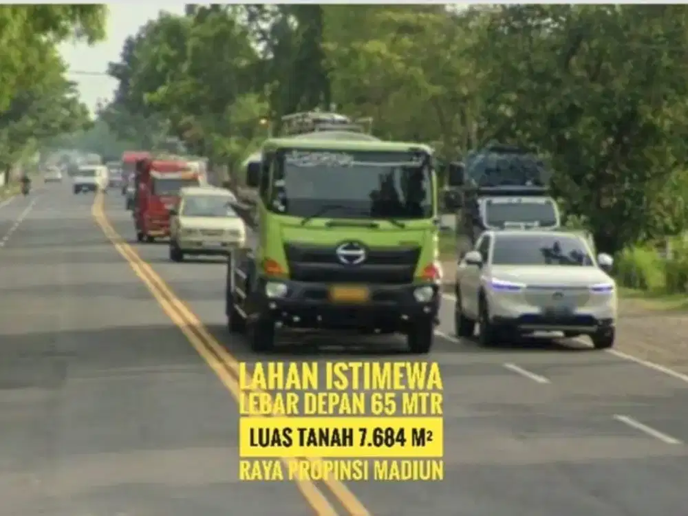 [W] Tanah LD 65 mtr , Sltn Gerbang Tol MADIUN Cantik