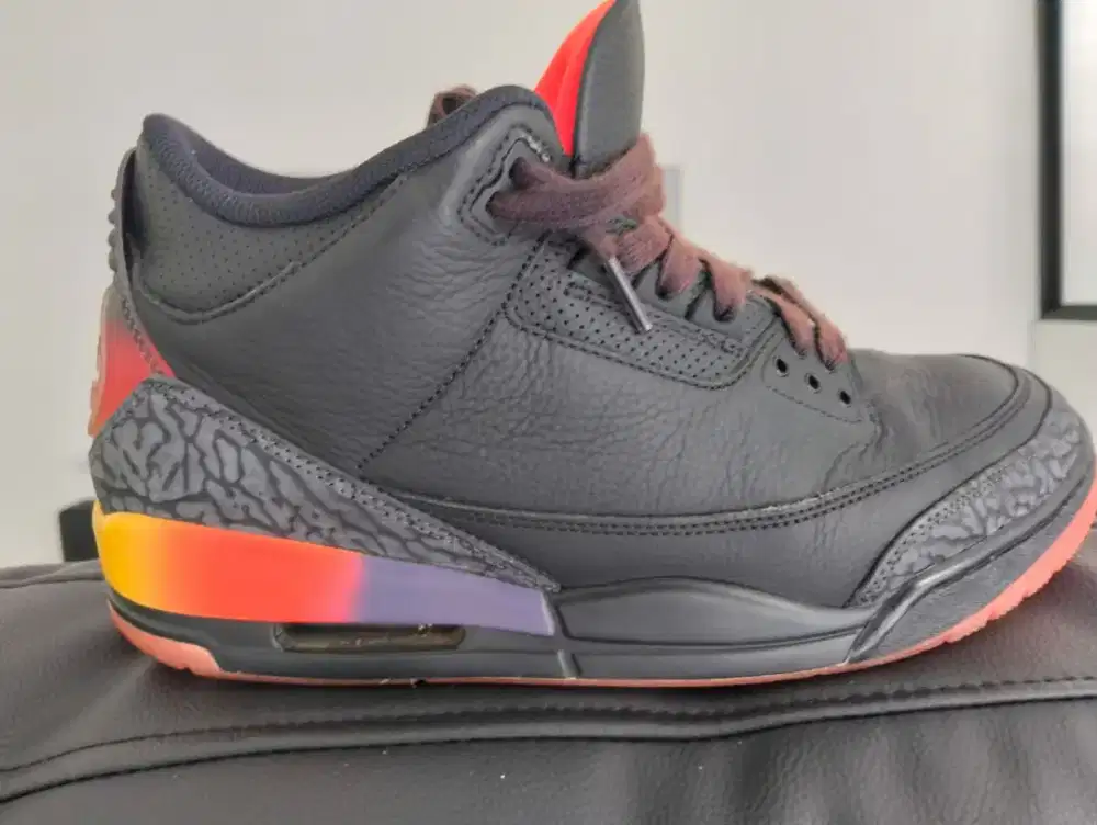 Jordan 3 j.balvin rio black size 44