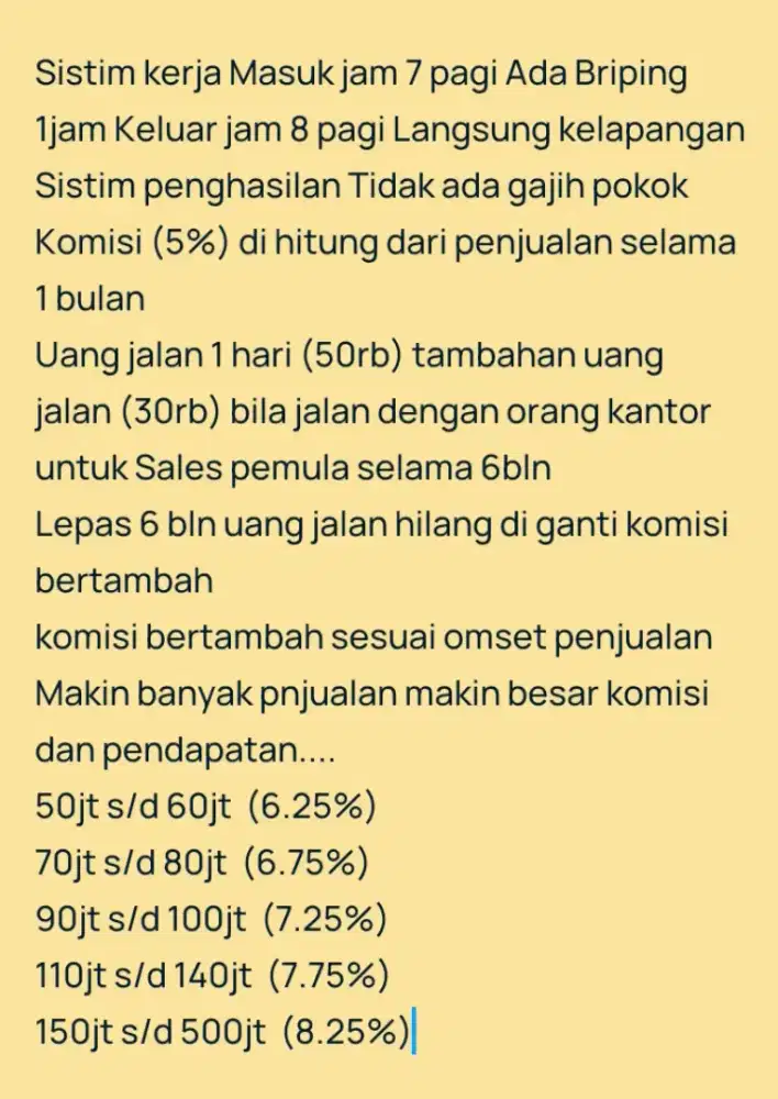 LOWONGAN PEKERJAAN