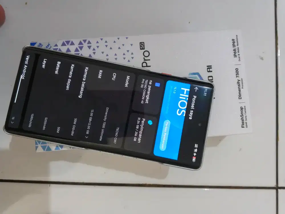 tecno camon 40 pro 5G 12/256