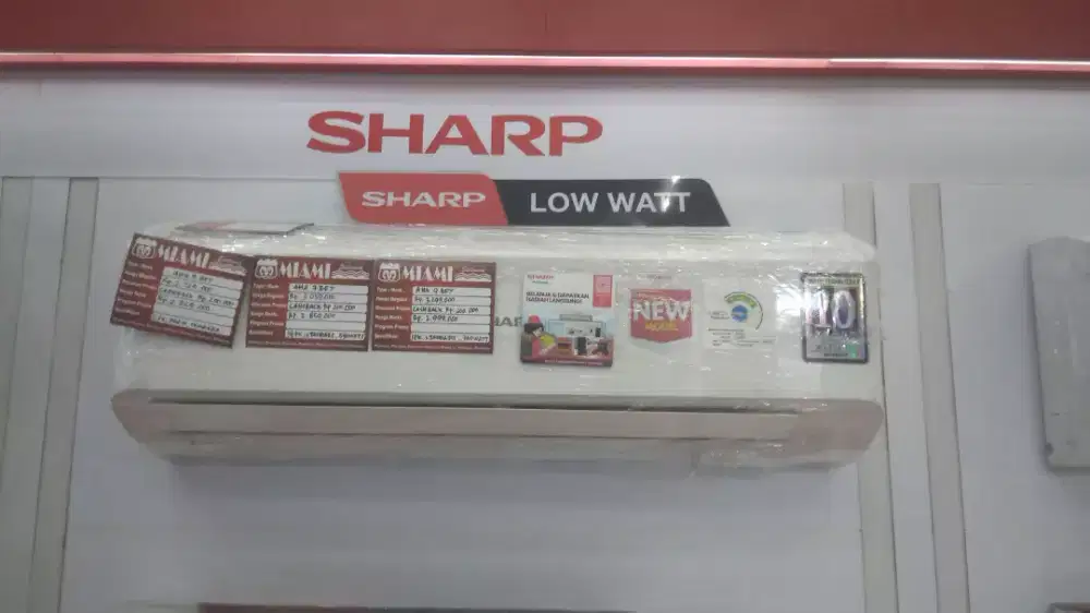 AC sharp low watt aha 9 bey promo cicilan ringan tanpa dp bisa