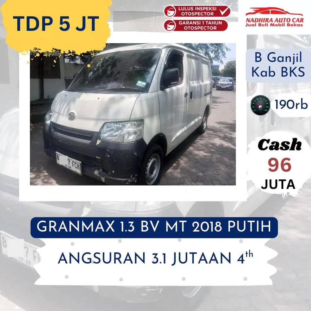 Promo TDP 5 Juta Granmax 1.3 BV Mt 2018 Putih
