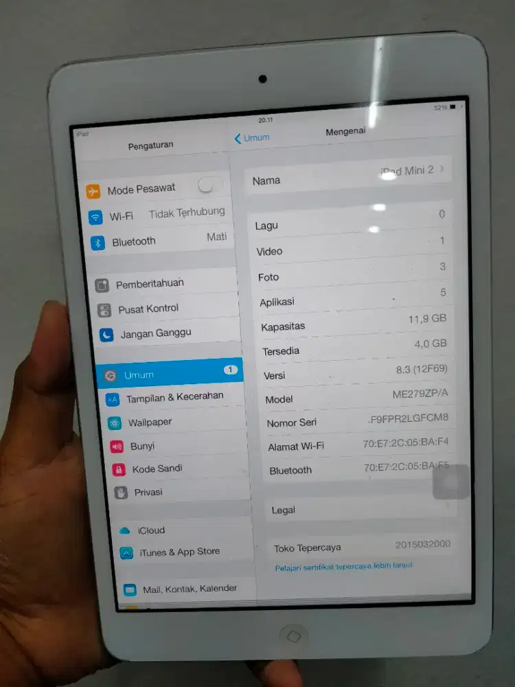 IPAD MINI 2 16GB
NORMAL