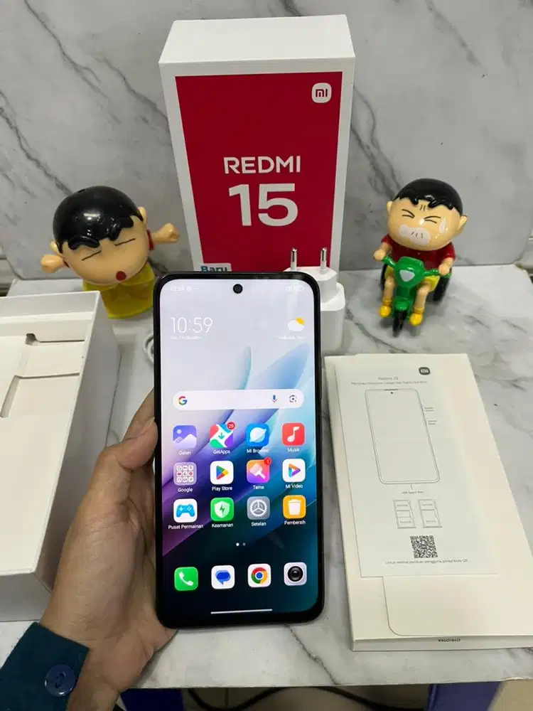 Redmi 15 6/128 Fullset Mulus dan murah