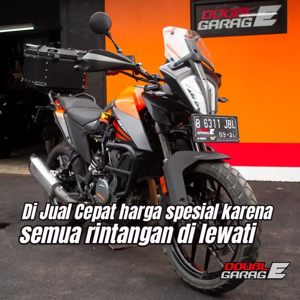 KTM 390 ADVENTURE 2021 ORANGE BONUS TOP BOX
