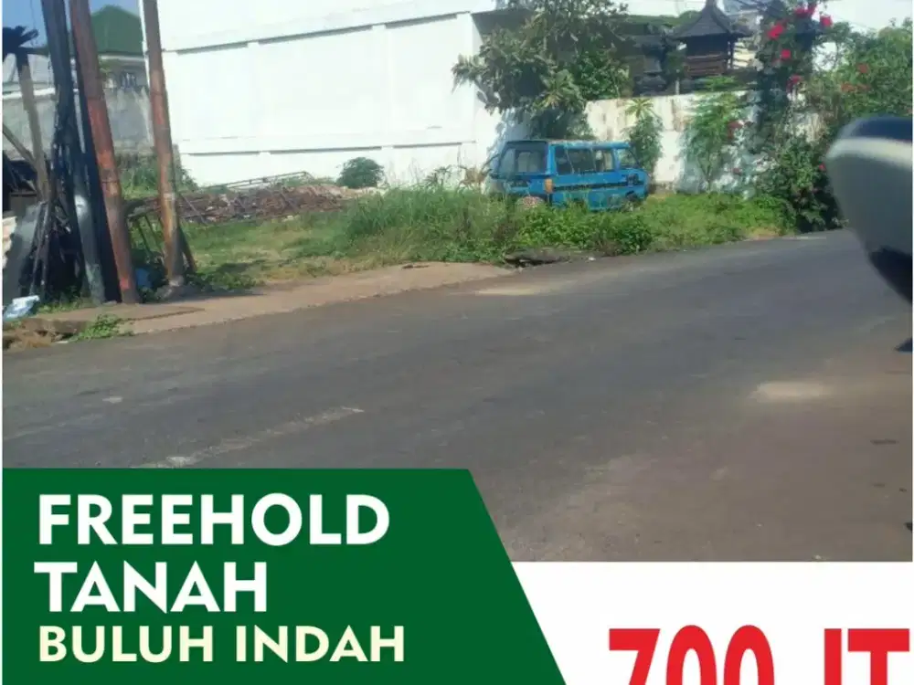 Dijual Tanah Strategis Siap Bangun, Lokasi Bulu Indah Denpasar Barat