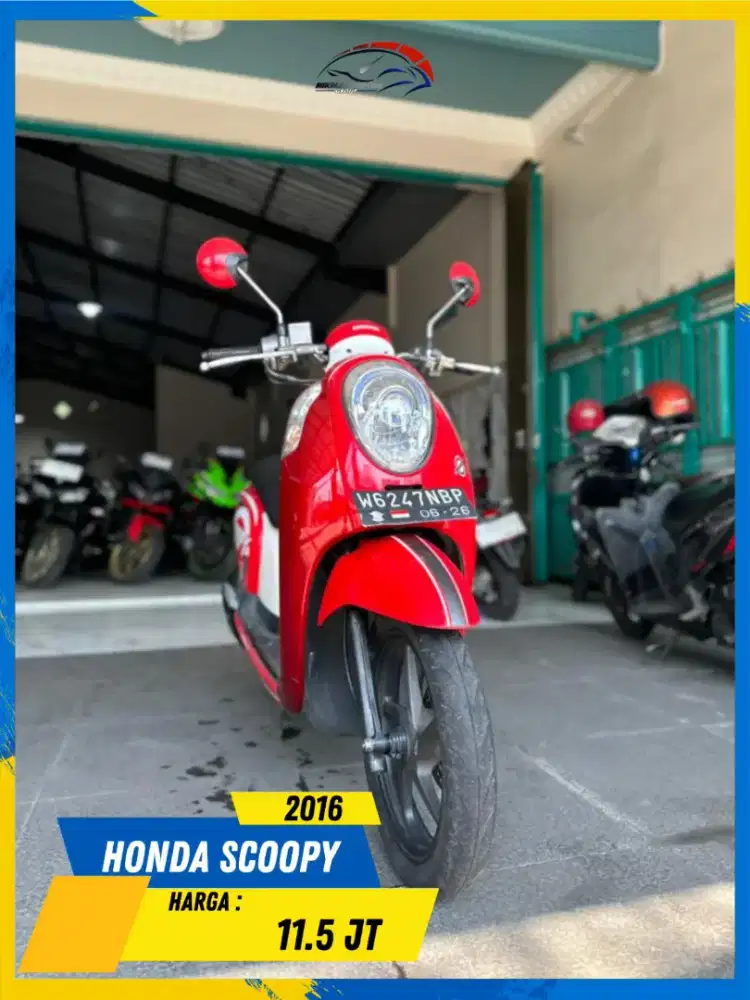 HONDA SCOOPY 2016 PLAT W MURAH POLL HIKMAH MOTOR KEPUH MALANG