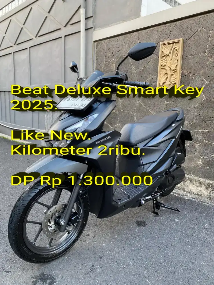 Beat Deluxe Smart Key 2025. Pajak ON. KM 2rb. Like New. Cash/Kredit/TT