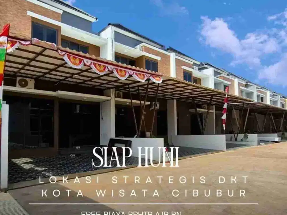 Rumah 2 lantai, siap huni dekatvkota wisata Cibubur
