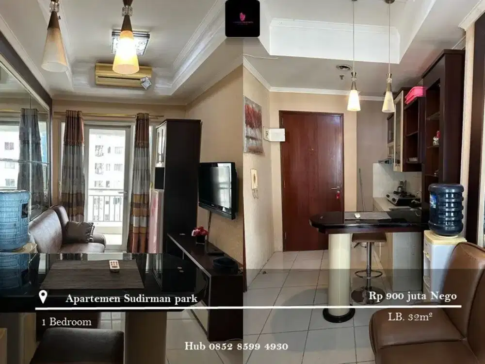 Dijual Apartement Sudirman Park Low Floor 1BR Full Furnished