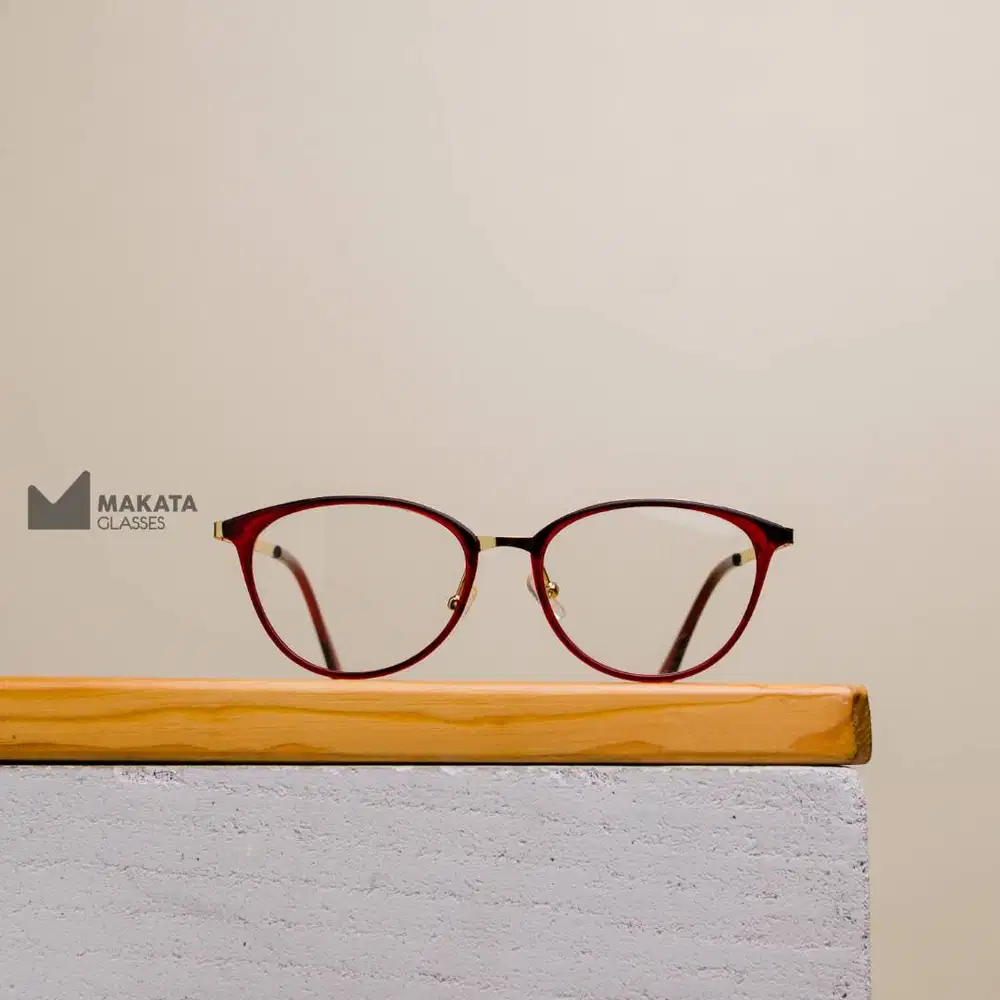MakataGlasses - Kacamata Semi Cat Eye Simple dan Elegan - DRANA 02