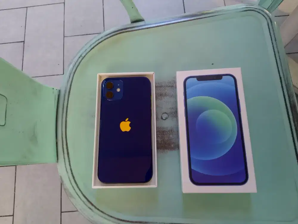 Iphone 12 128gb hitam blue