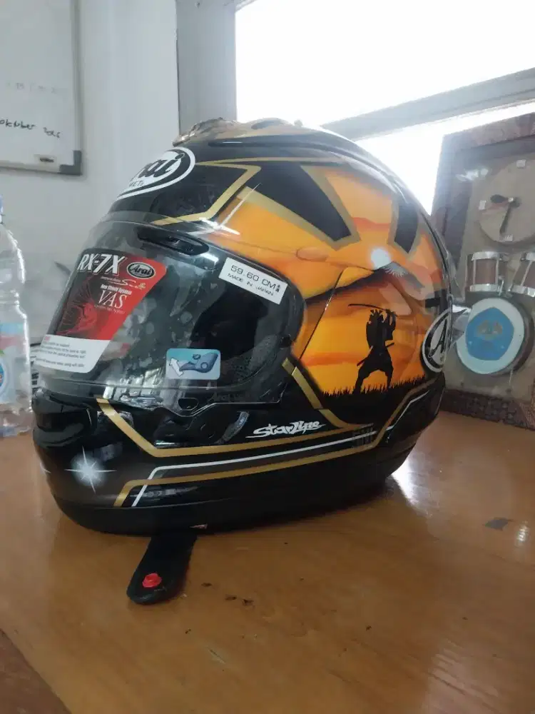 Arai rx7x spirit gold