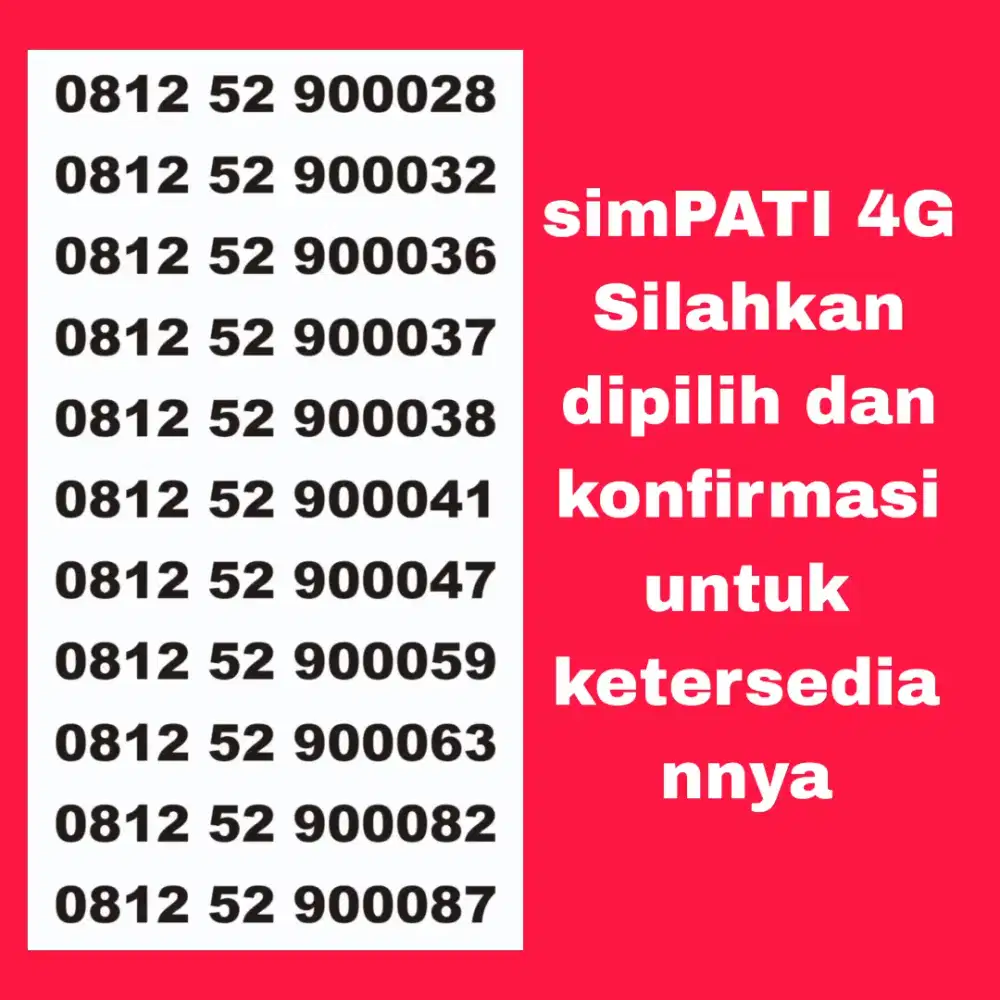 Nomor cantik murah