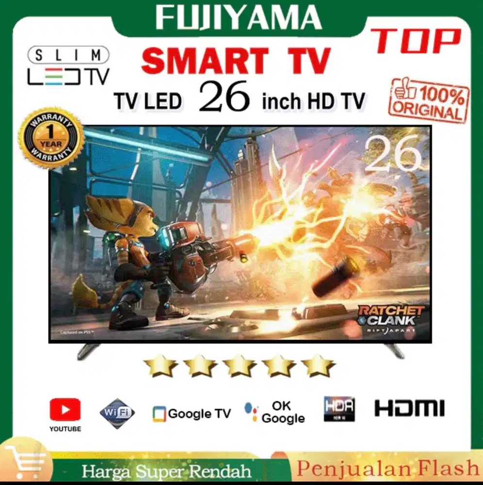 Smart Tv Merk Fujiyama 26 Inc