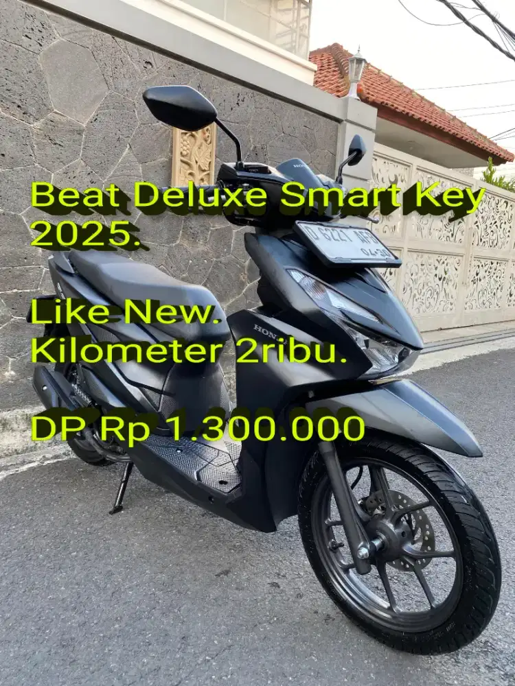 Beat Deluxe Smart Key 2025. Pajak ON. KM 2rb. Like New. Cash/Kredit/TT