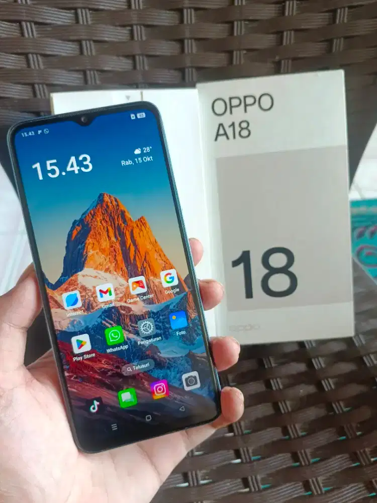 OPPO A18 128GB Lengkap Mulus