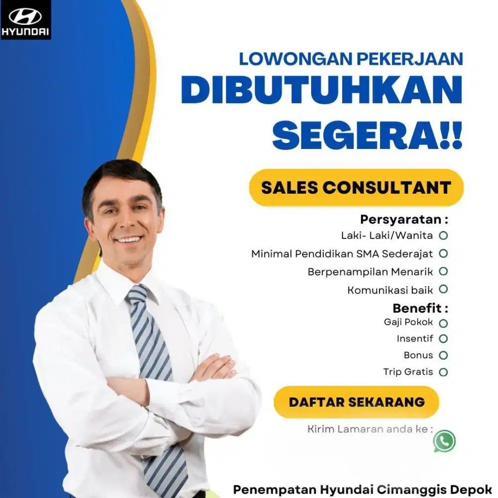 LOWONGAN SALES CONSULTAN