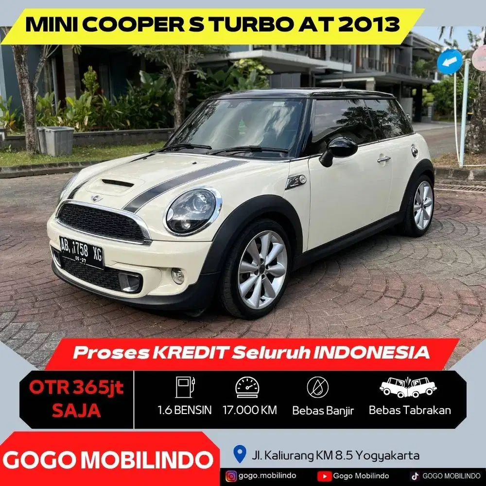 [Km17rb] Mini Cooper S Turbo Matic 2013 AB Tgn1 ANTIK Bisa Kredit