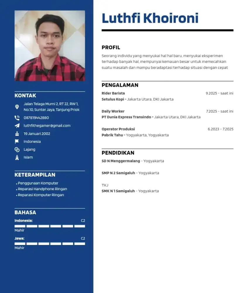 mencari lowongan kerja
