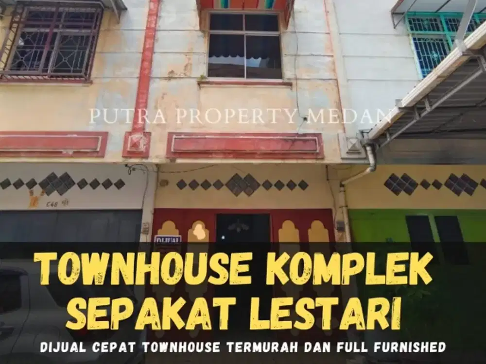 DIJUAL TOWNHOUSE TERMURAH KOMPLEK SEPAKAT LESTARI