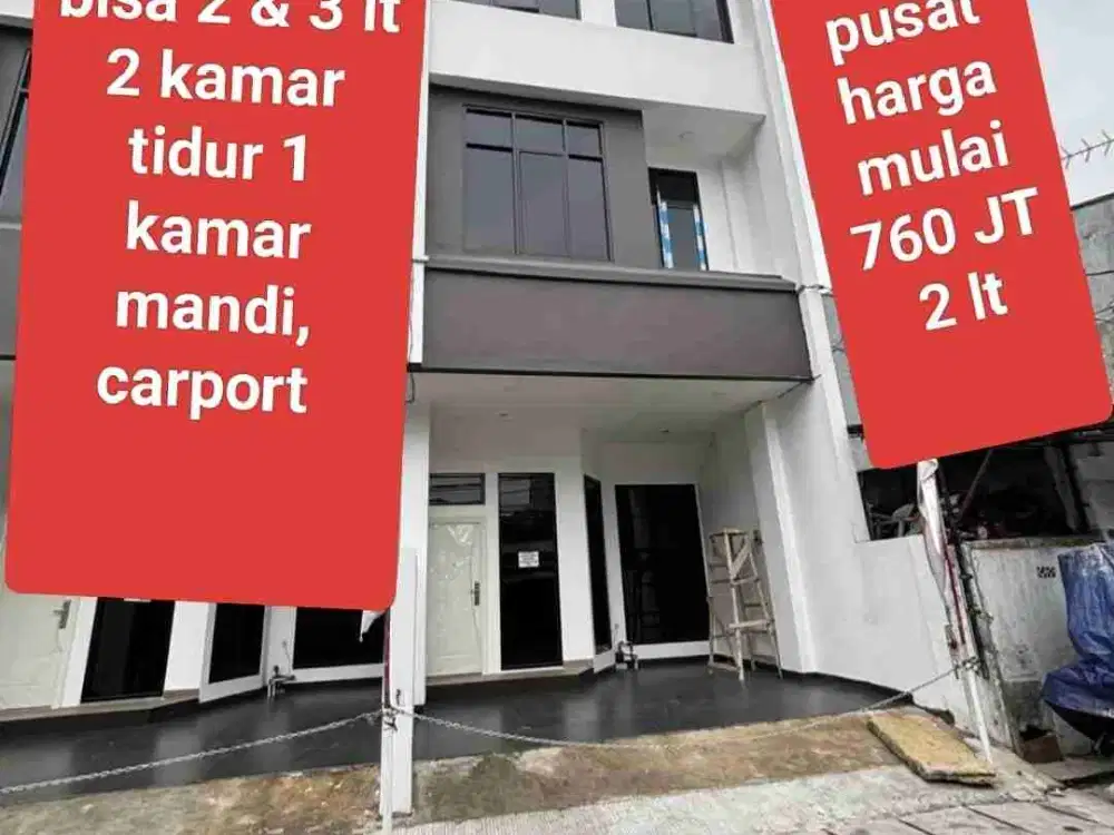 Rumah di jual murah Jakarta pusat Deket perkantoran