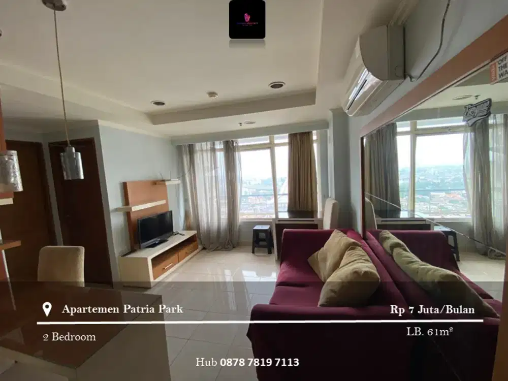 Disewakan Apartement Patria Park 2BR Full Furnished