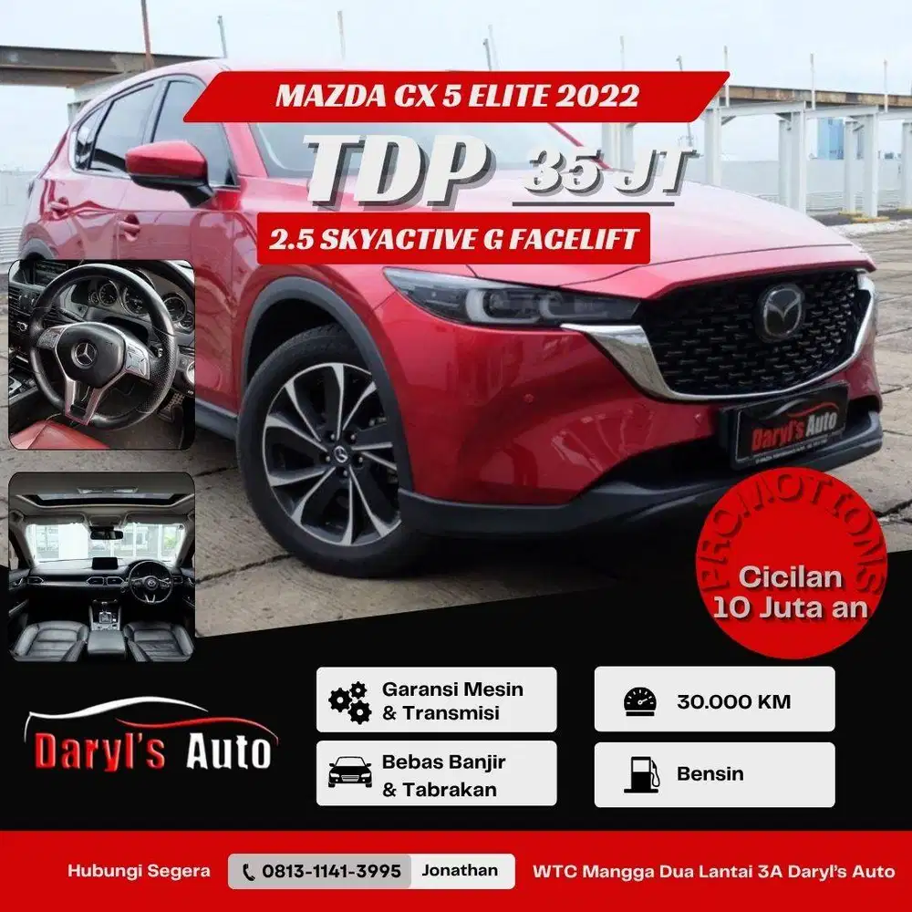 Mazda CX 5 Elite 2022 Skyactive Promo !