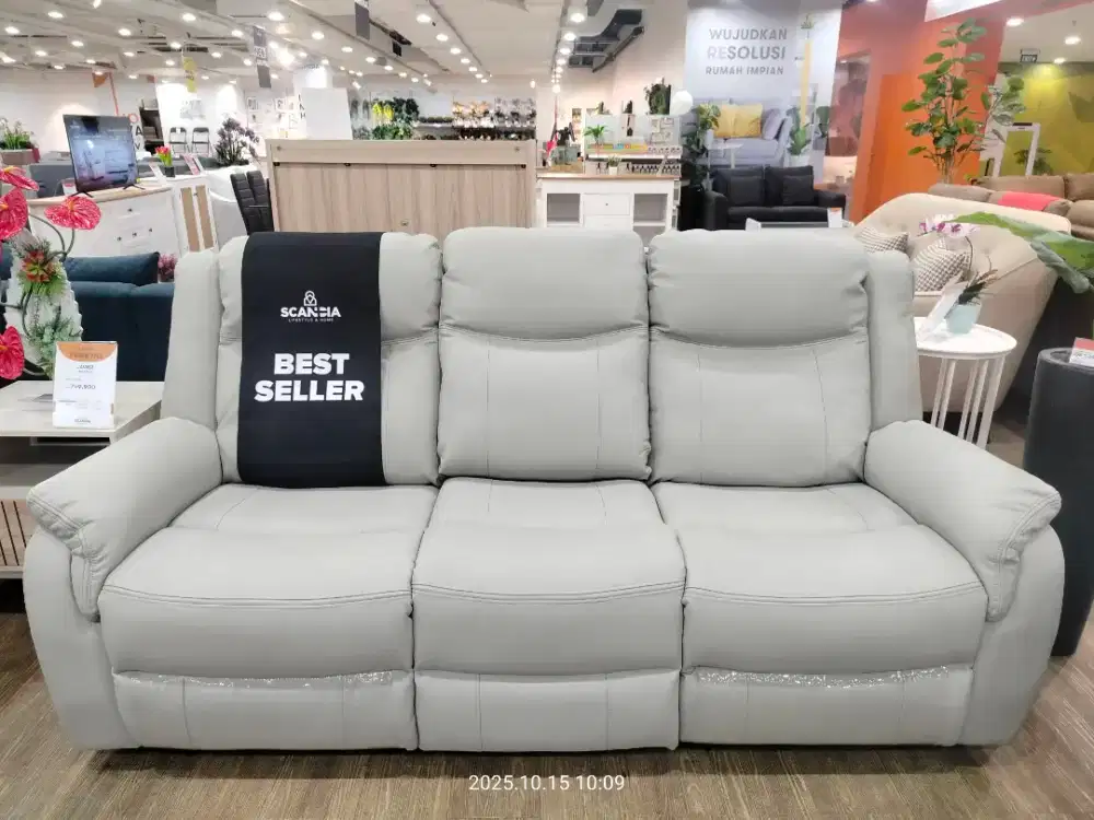 Sofa Rec 3 seater w/Power Port TILDA