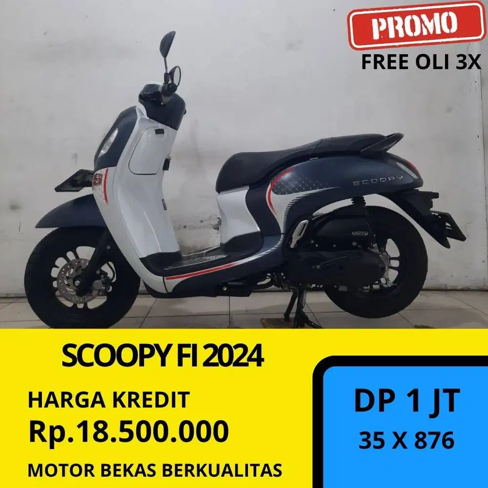 Honda Scoopy FI 2024 Plat depok motor bekas Garansi