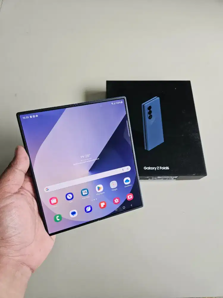 Samsung Z Fold 6 12/512 5G Navy SEIN Resmi Indo Fullset Normal Murah