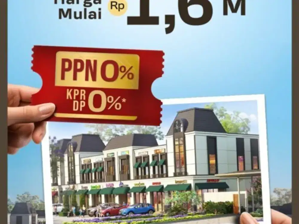 FREE PROMO PPN Ruko Citra Garden Serpong DP0% Langsung Segera SiapHuni