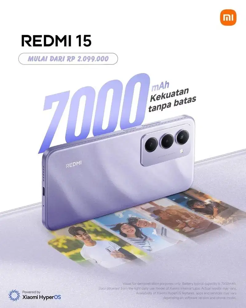 Redmi 15 battrai 7000mAH