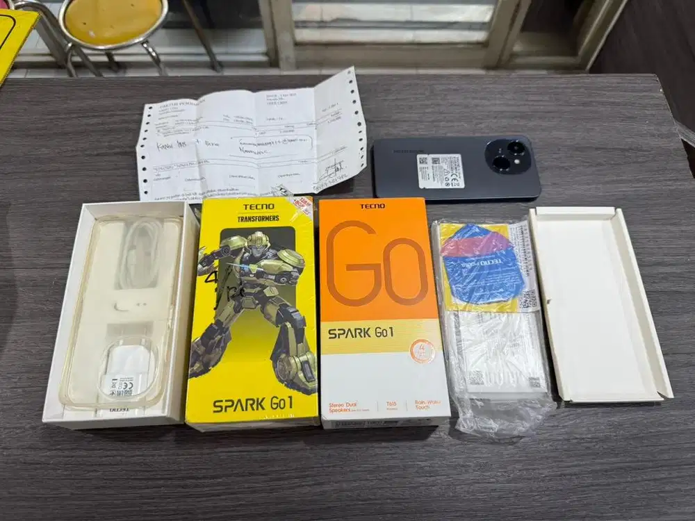 Tecno spark go 1 4/128gb mulus 1000% seperti baru fullset garansi