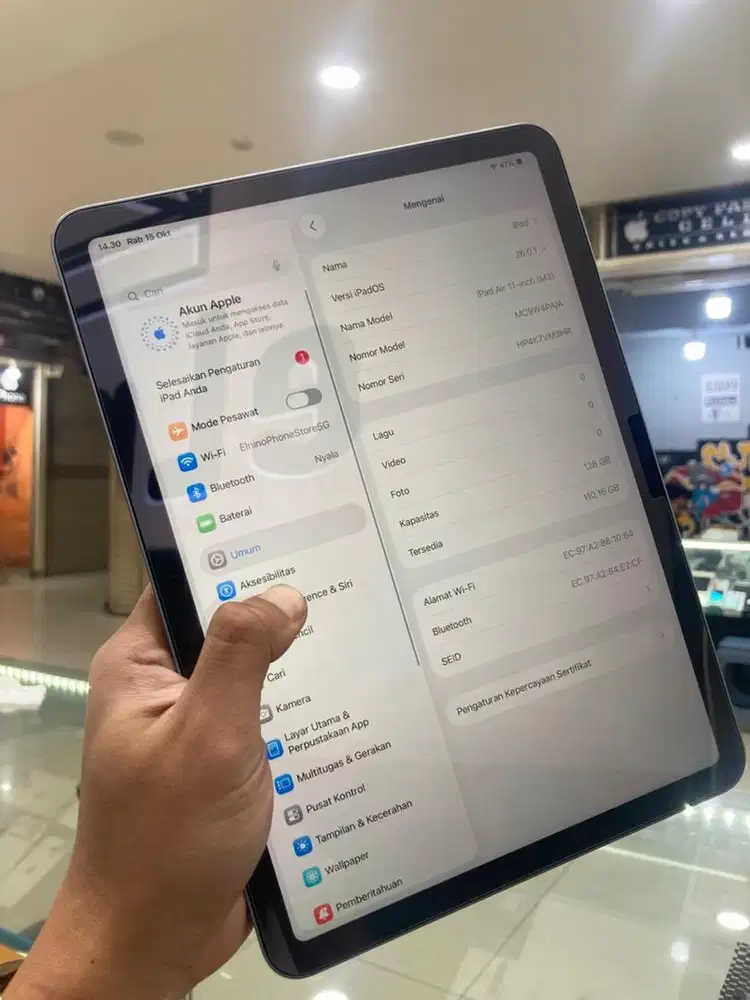 ipad air 11 128 M3 wifi only second ibox
