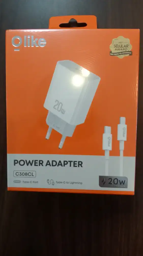 OLIKE C308CL Adapter Charger Set Kabel Type C to Lightning PD 20W
