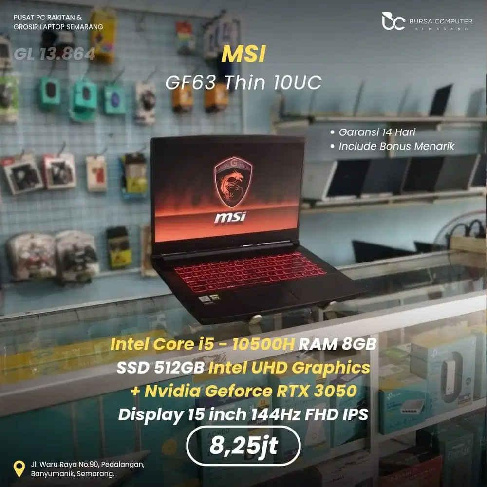 MSI GF63 Thin 10UC l MSI GAMING l