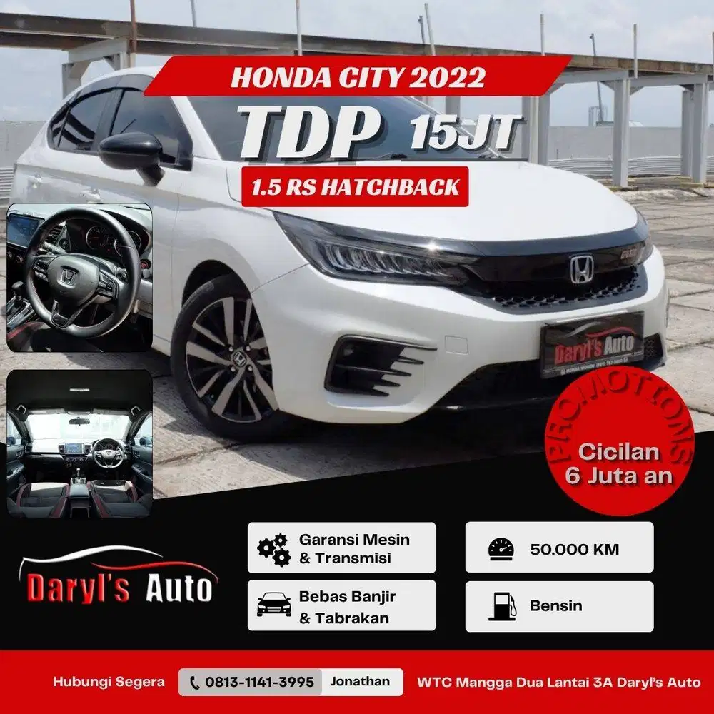 Honda City RS Hatchback 2022 1.5 Promo !