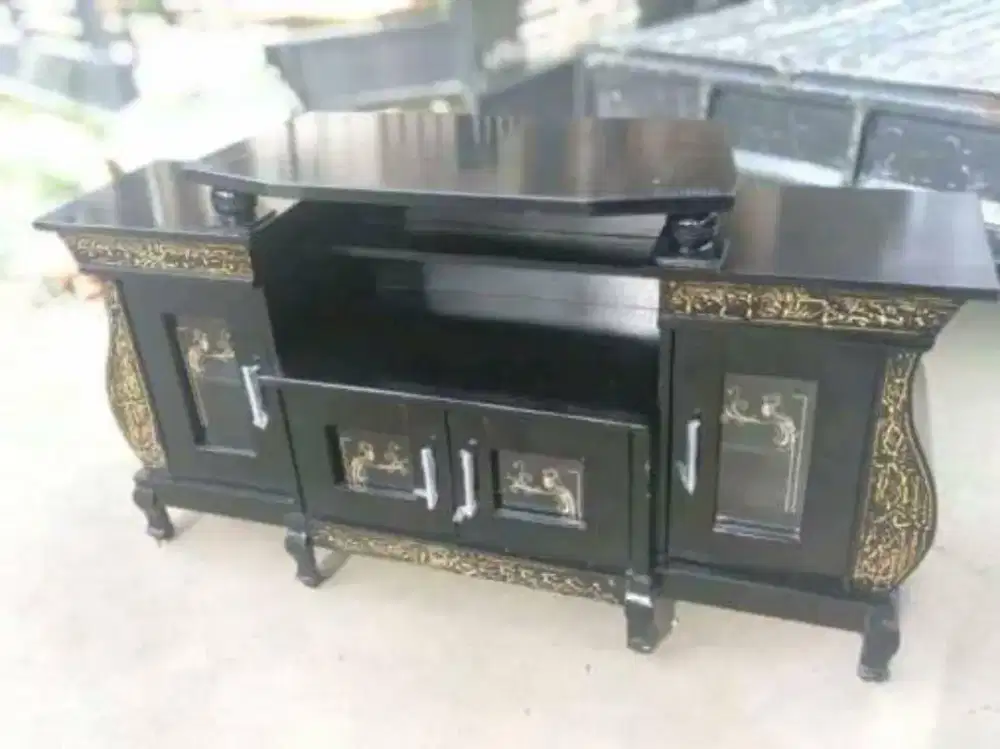 Lemari tv minimalis tanpa kaca