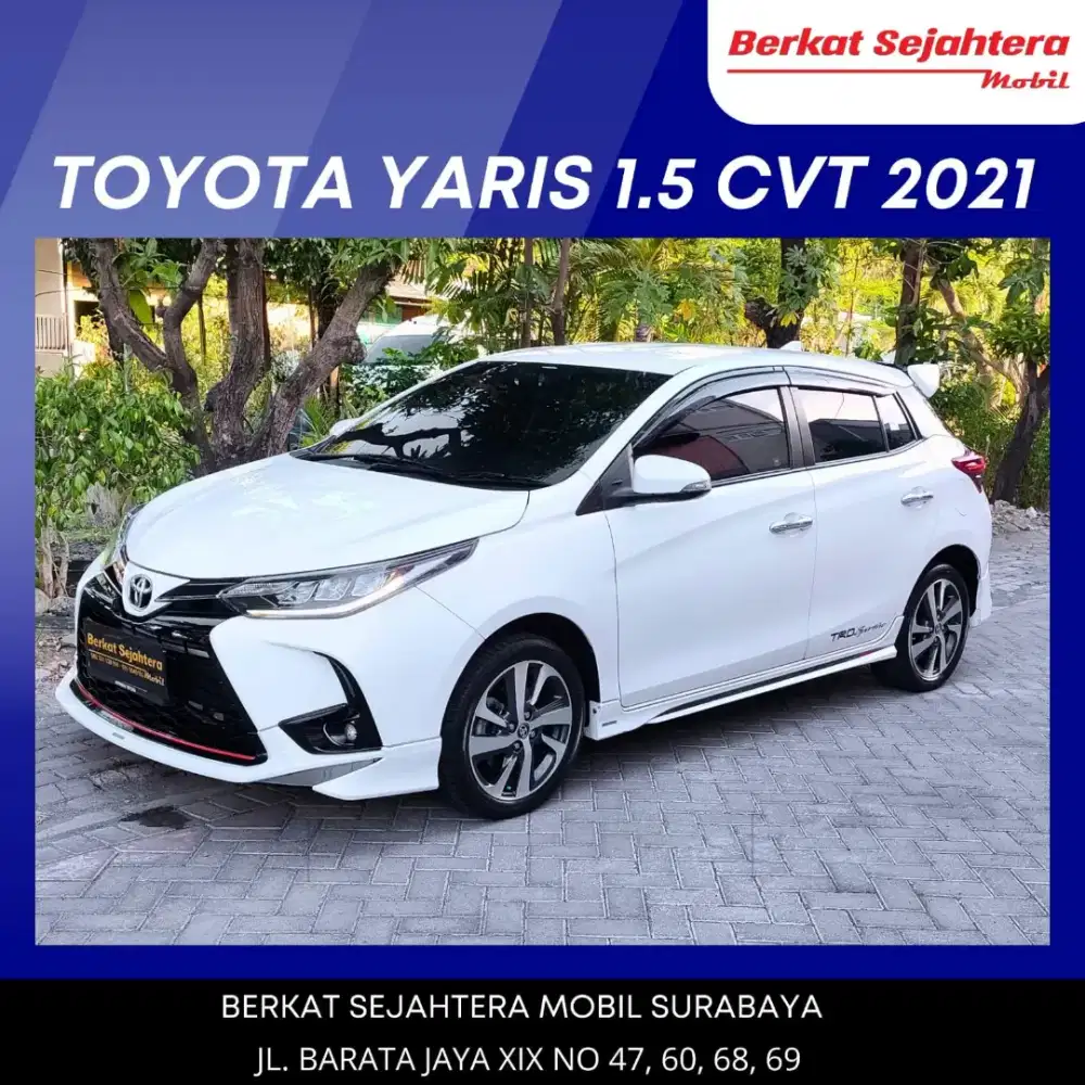 Km30rb yaris trd 1.5 TRD automatic putih 2021 istimewa