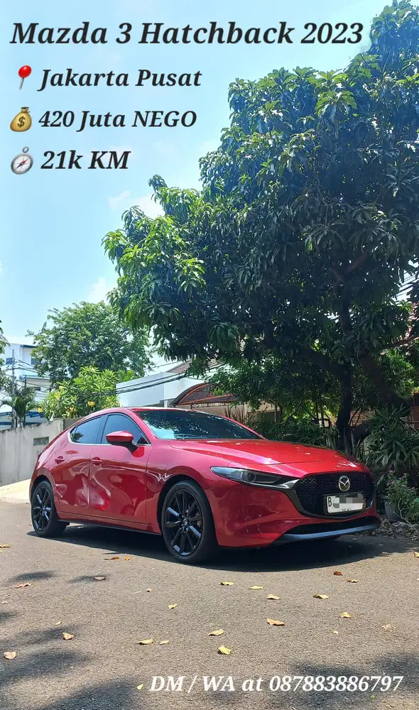 Mazda 3 2023 Bensin Crystal Red