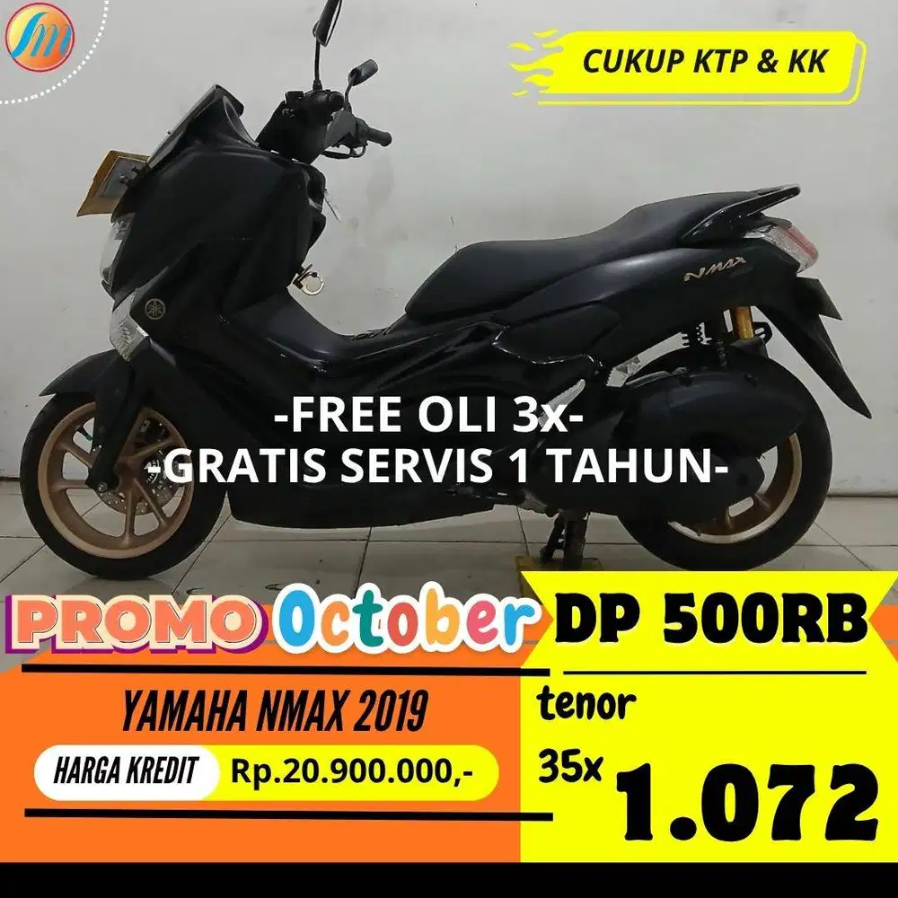 YAMAHA NMAX 2019 KREDIT DP 500RIBU PROSES CEPAT & MUDAH CUKUP KK KTP