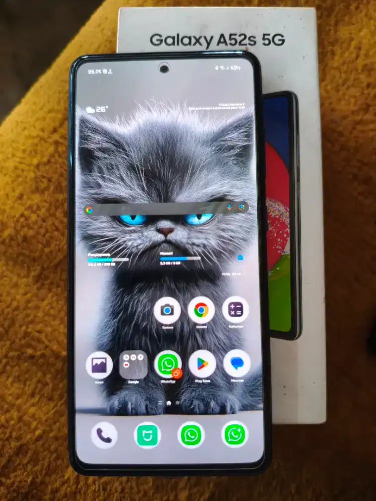 Samsung A52S 5G 8/256 Lengkap mulus