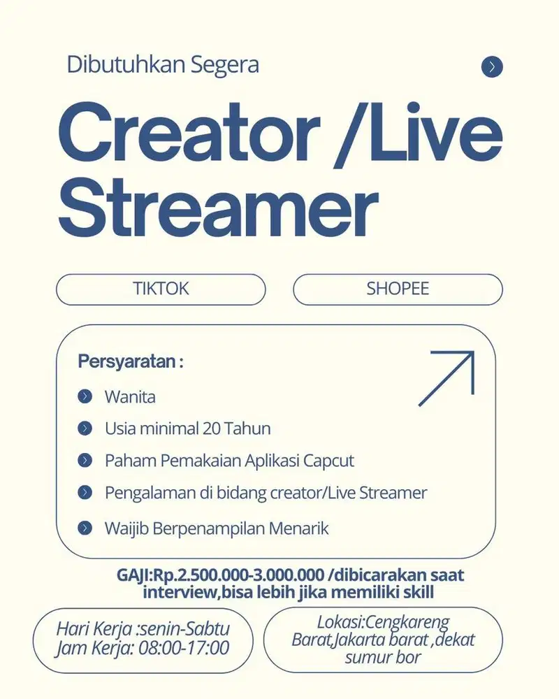 Creator/live streamer