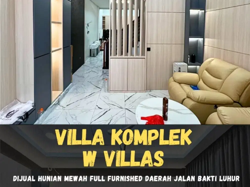 DIJUAL VILLA KOMPLEK W VILLAS DAERAH BAKTI LUHUR