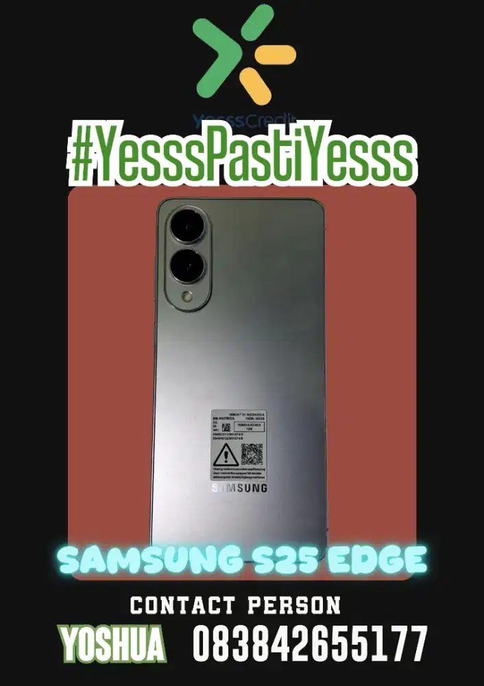 Kredit Promo Samsung S25 Edge. Tanpa DP dan Promo bunga 0