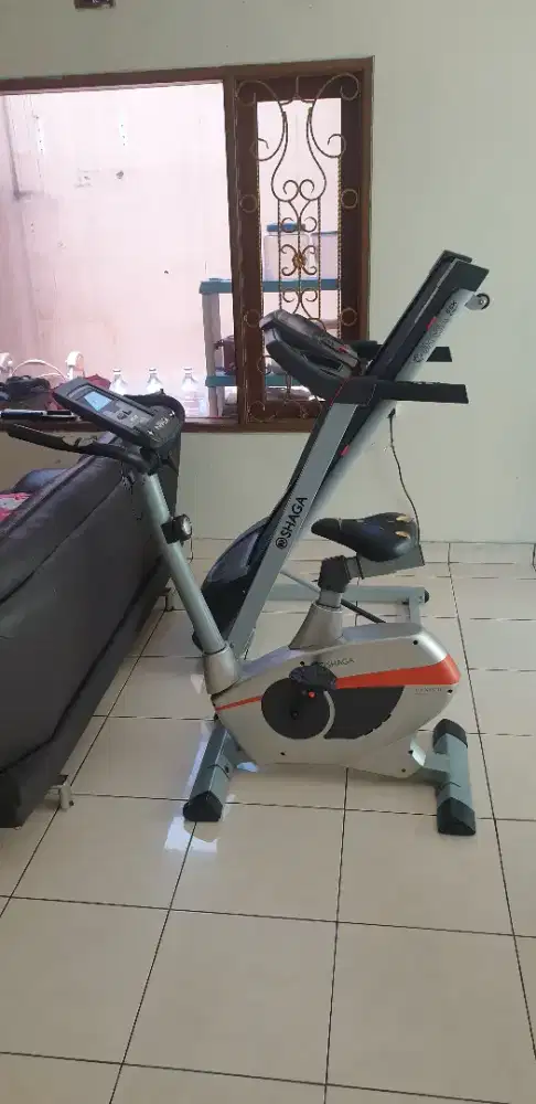Jual tridmil dan sepeda statis merk shaga
