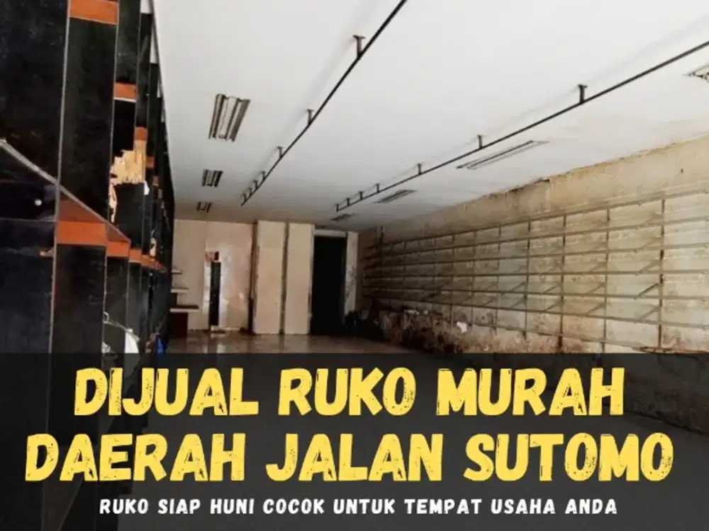 DIJUAL RUKO DIKAWASAN RAMAI KOTA MEDAN