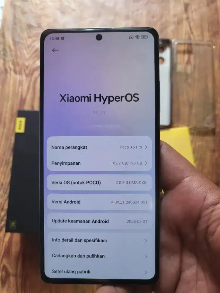 Poco X5 Pro 5G ram6/128gb fullset mulus no minus