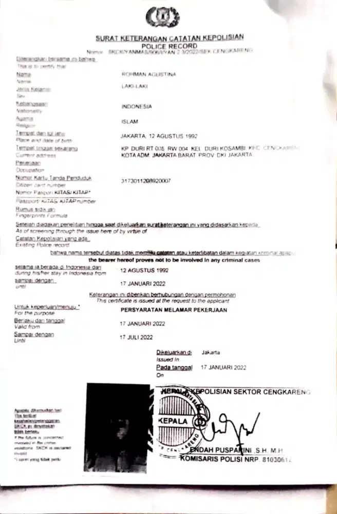 Bismillah cari kerja